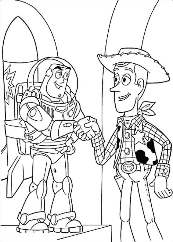 Plansa de colorat cu Toy Story 57 114